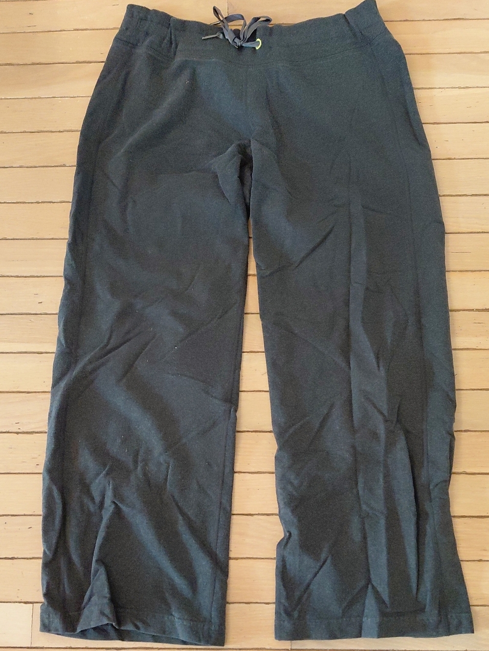 lululemon athletica Grey Wide-Leg Lounge Pants with Drawstring